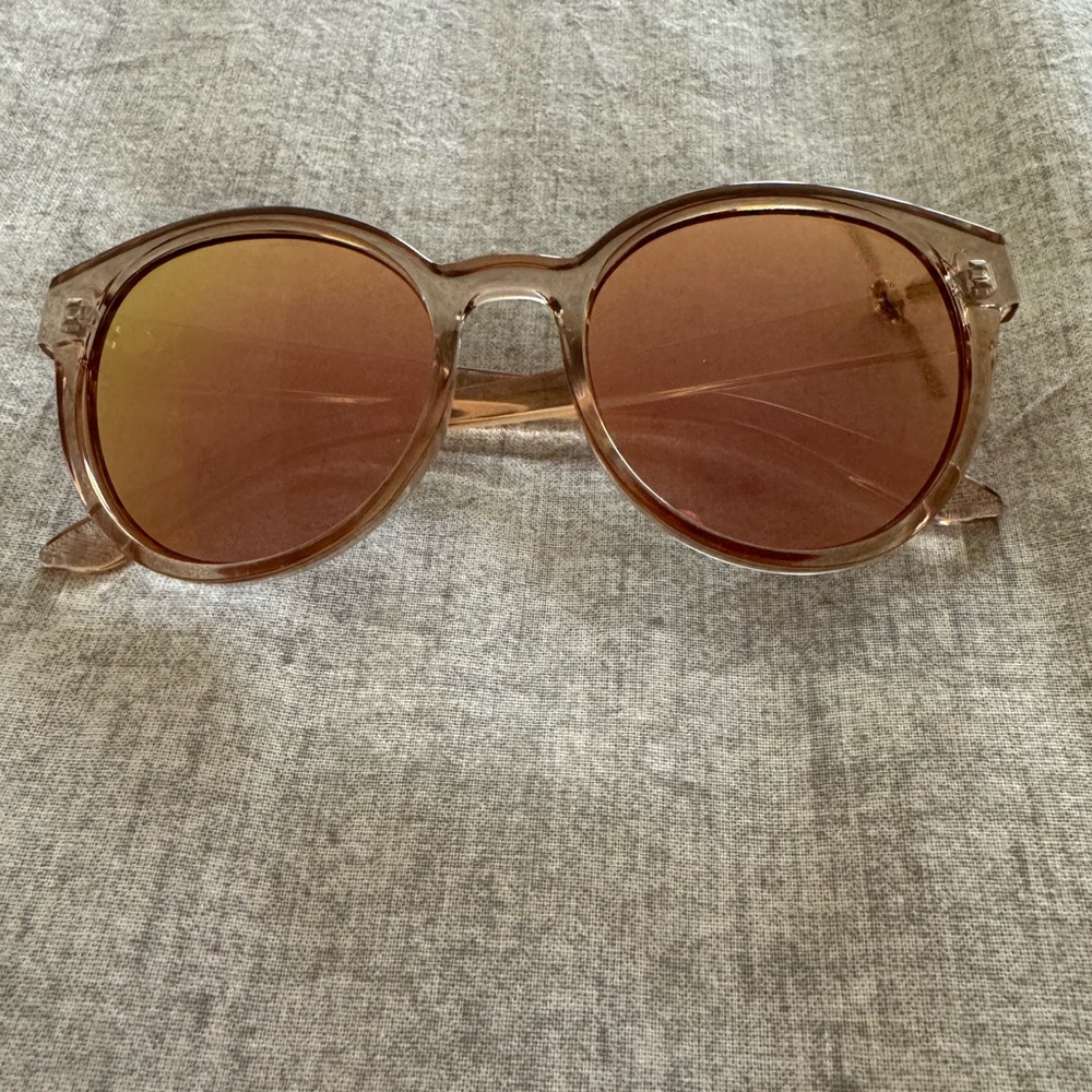 Le Specs Amber Frame Sunglasses